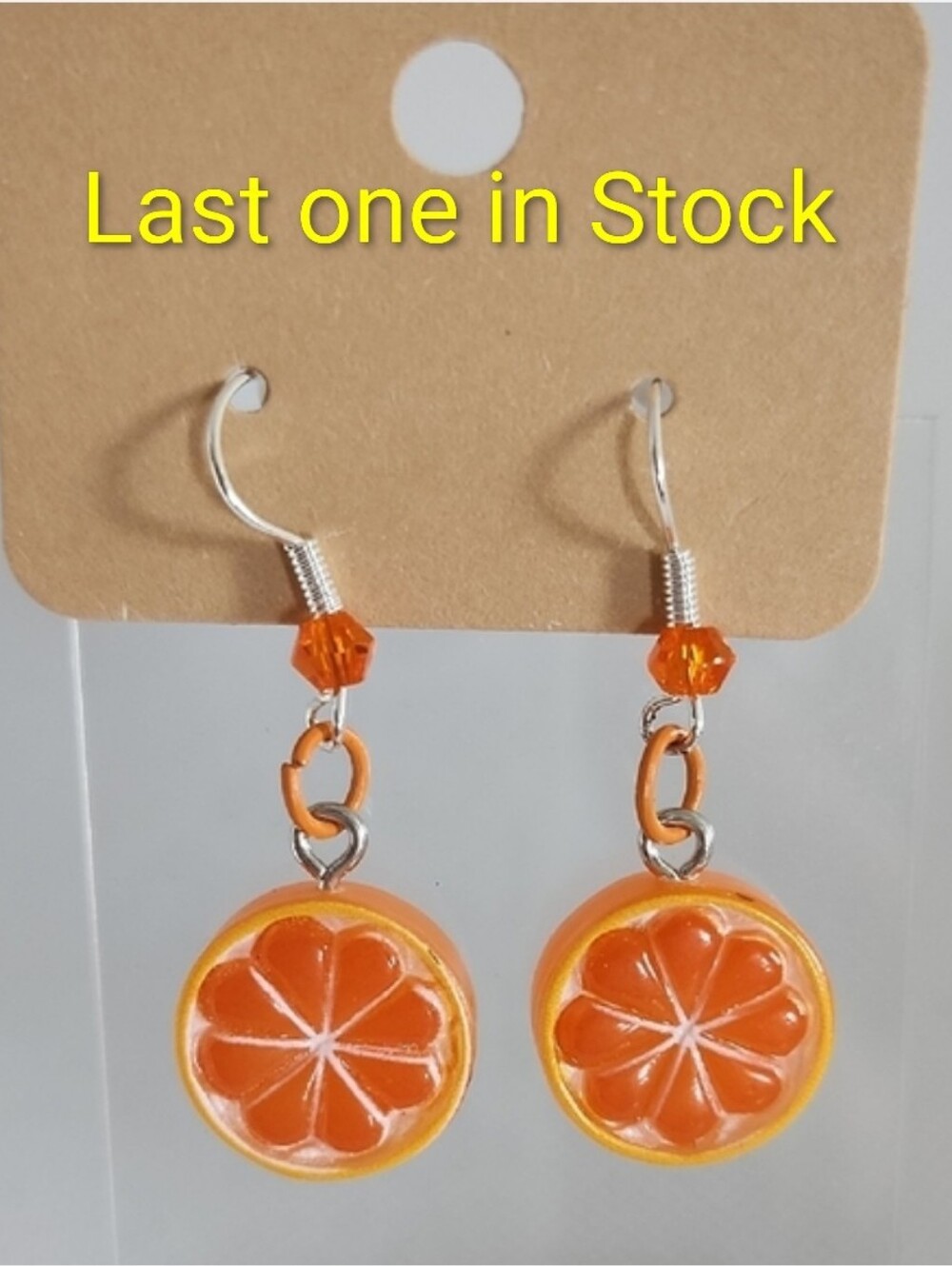 Orange Citrus Earrings